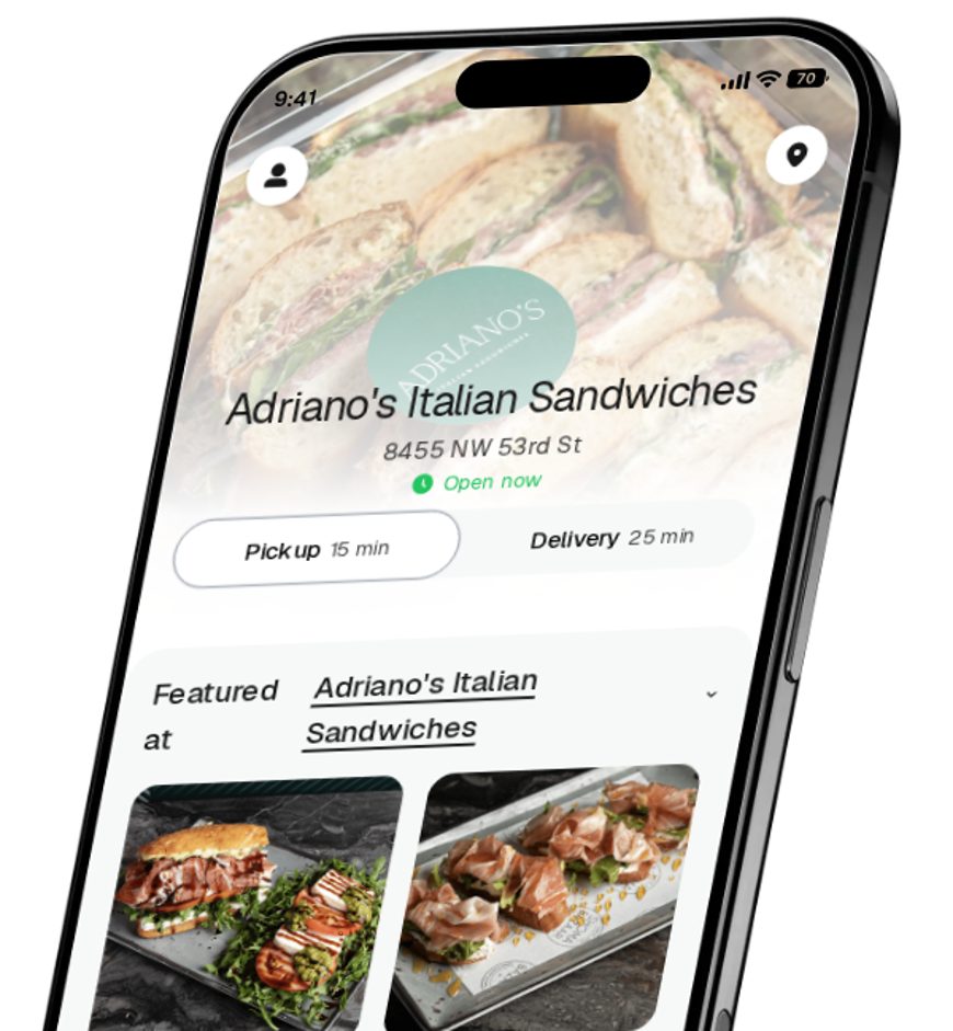 Adriano's Italian Sandwiches app preview