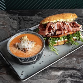 Half SNDWCH & Creamy Tomato Soup